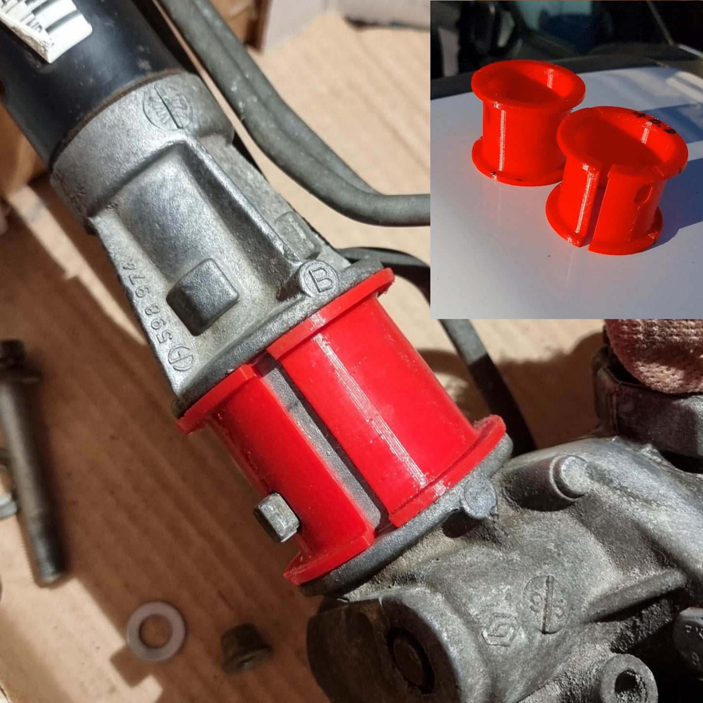 Schwammige Lenkung? | Optimierte Buchsen für Lenkgetriebe - FlexSteering-Kit