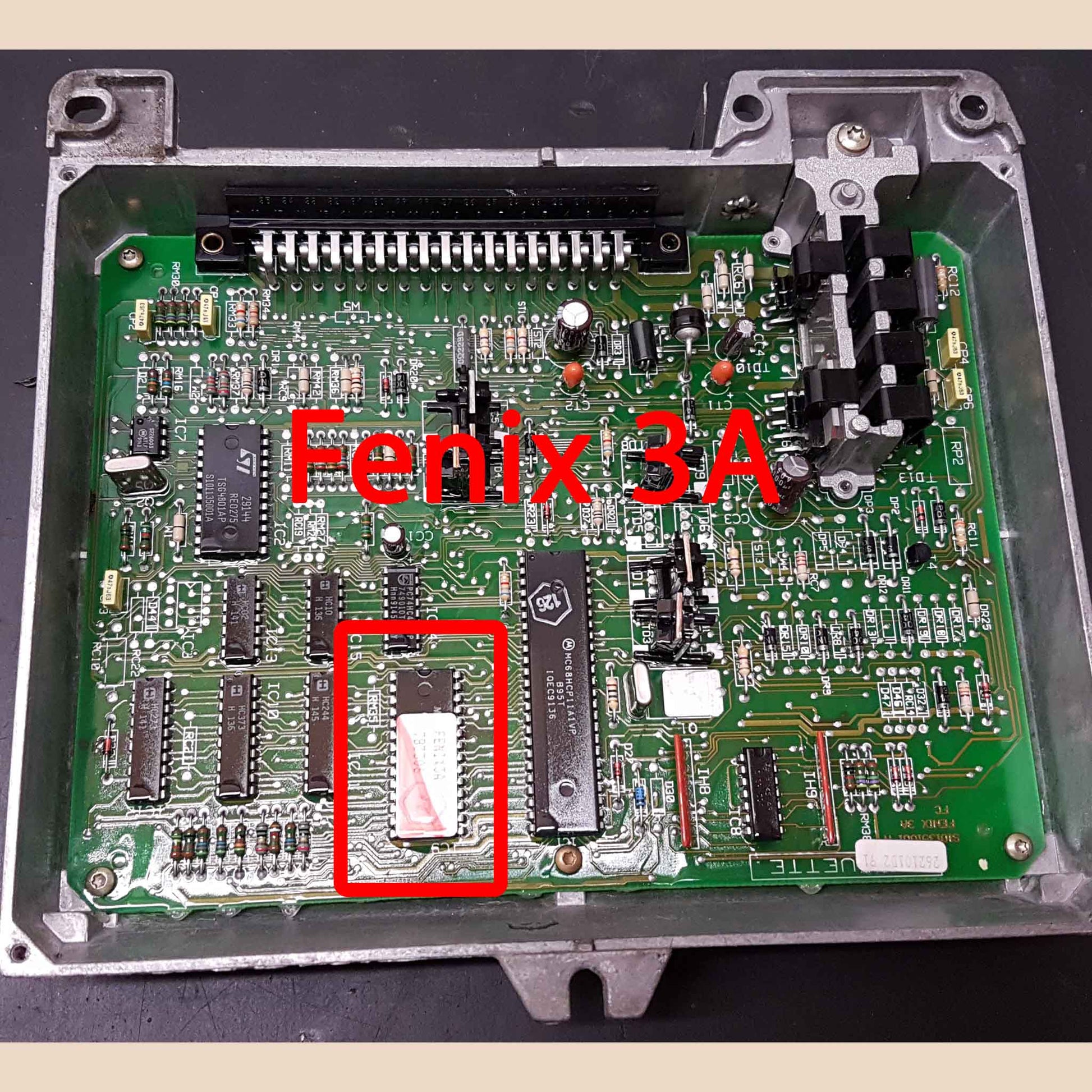 Fenix 3A Steuergerät mit Kennzeichnung – ECU identification Fenix 3A – Renault Clio 16V