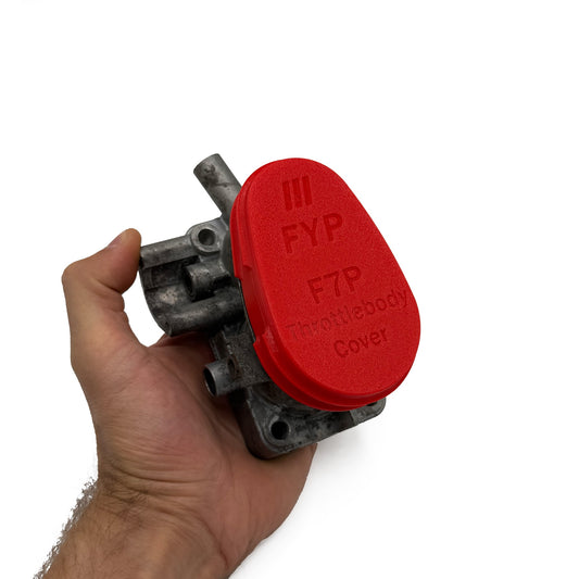 Drosselklappe Renault mit Abdichtkappe für Nebenluft Test / Renault throttle body with sealing cap for vacuum leak test