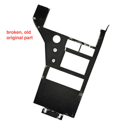 Mittelkonsole Alpine A310 Vergleich Original Blech beschädigt / Alpine A310 console comparison damaged original metal panel