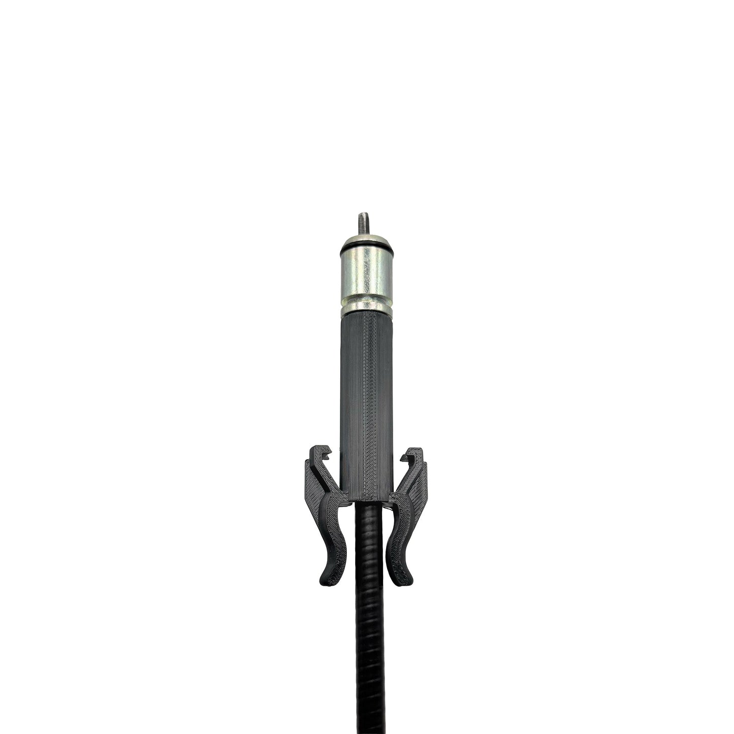 Tachowelle mit eingeclipster Halteklammer Rückansicht Detail Renault / speedometer cable with fitted retaining clip rear detail view