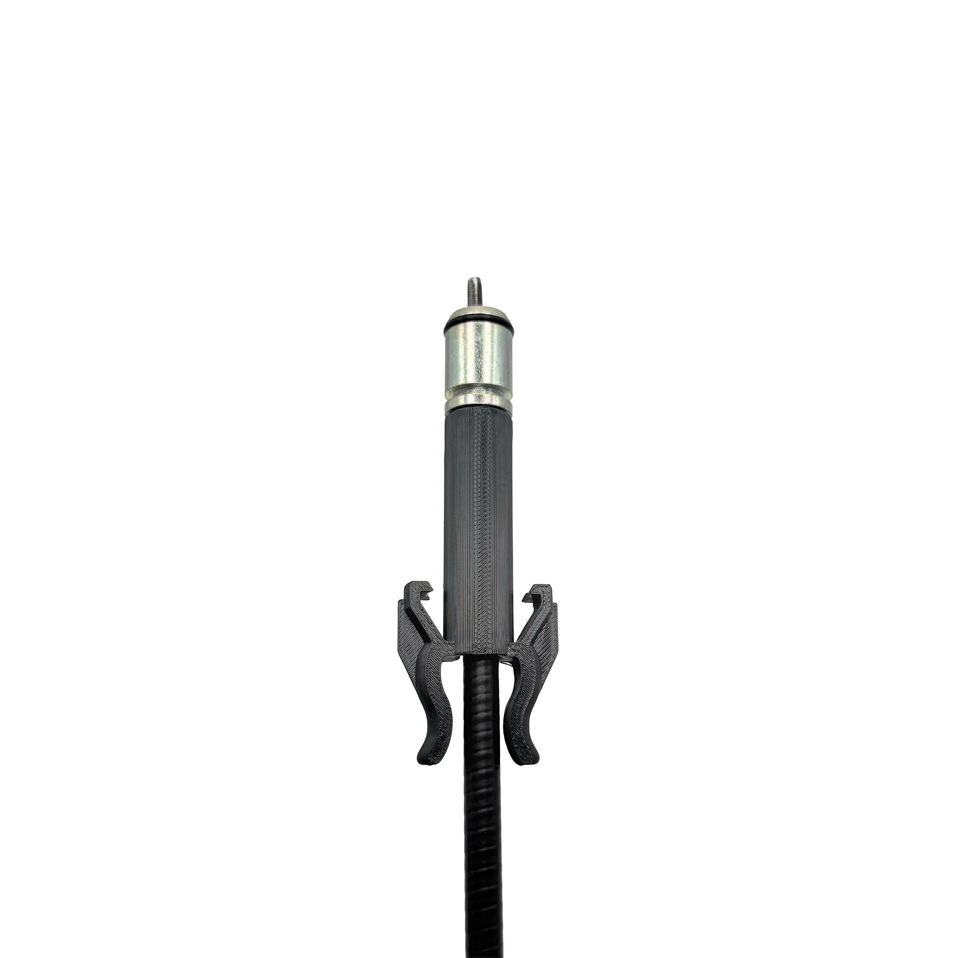 Tachowelle mit eingeclipster Halteklammer Rückansicht Detail Renault / speedometer cable with fitted retaining clip rear detail view