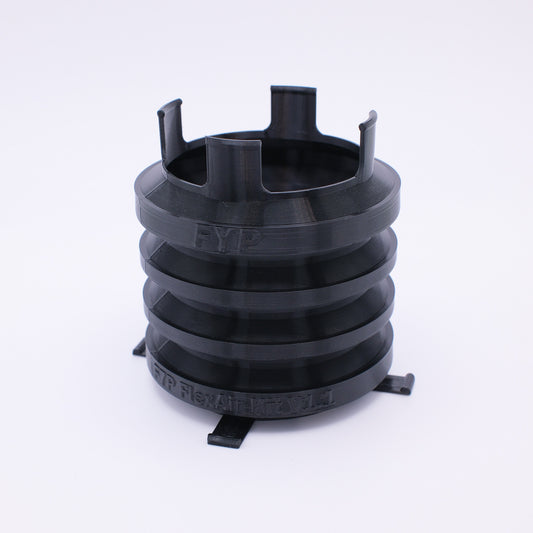 Reparaturstück für gerissenen Ansaugschlauch Renault 19 16V Vorderansicht / Repair sleeve for cracked intake hose Renault 19 16V front view
