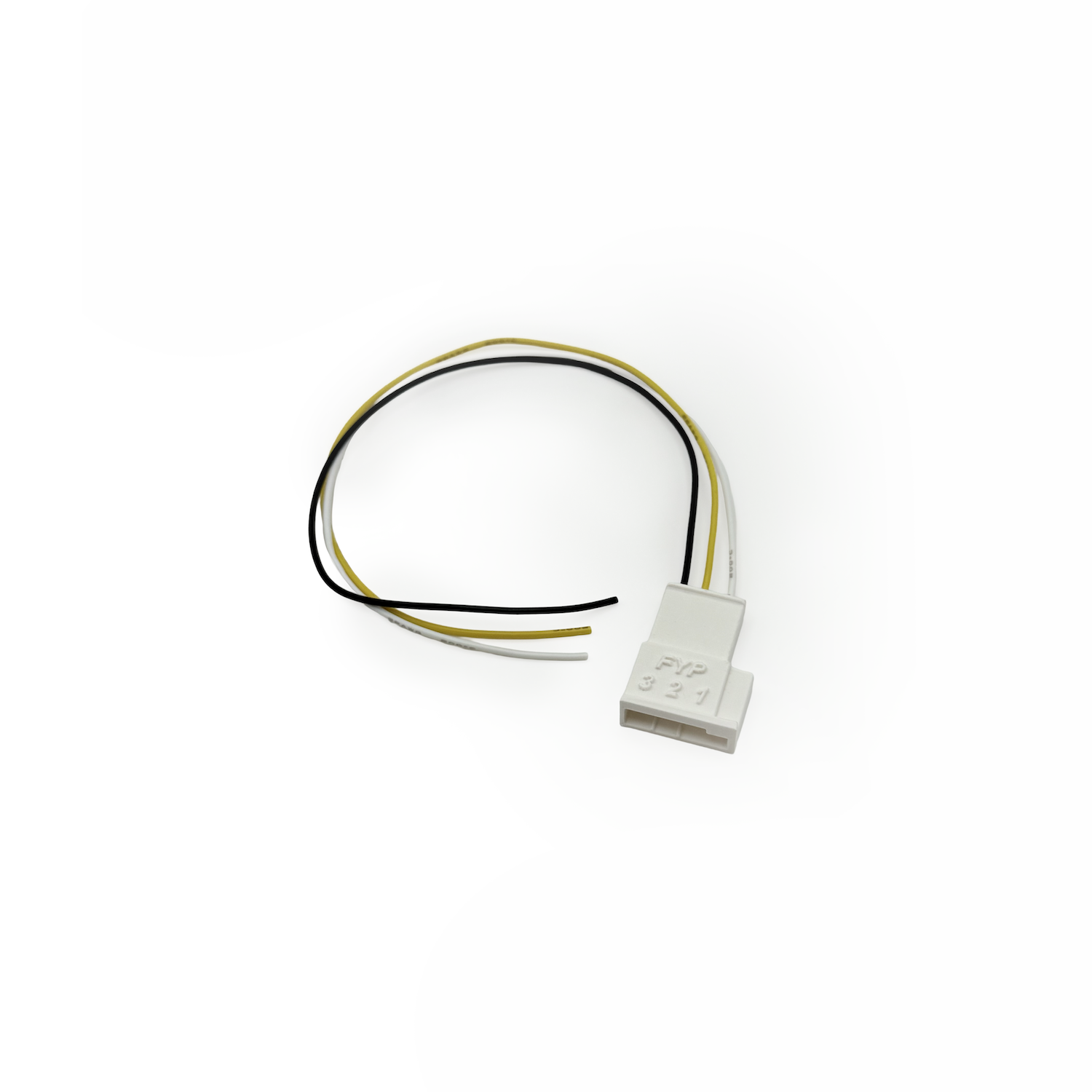 Stecker Tachowelle Armaturenbrett R19 16V – Stecker mit 40 cm Anschlussleitung, 3-polig / dashboard harness connector for R19 16V speedometer cable – plug with 40 cm leads, 3-pin