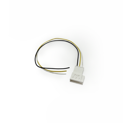 Stecker Tachowelle Armaturenbrett R19 16V – Stecker mit 40 cm Anschlussleitung, 3-polig / dashboard harness connector for R19 16V speedometer cable – plug with 40 cm leads, 3-pin