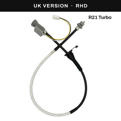 Tachowelle Renault R21 Turbo Rechtslenker UK Version komplett mit Sensor / speedometer cable R21 Turbo right-hand drive UK version with sensor