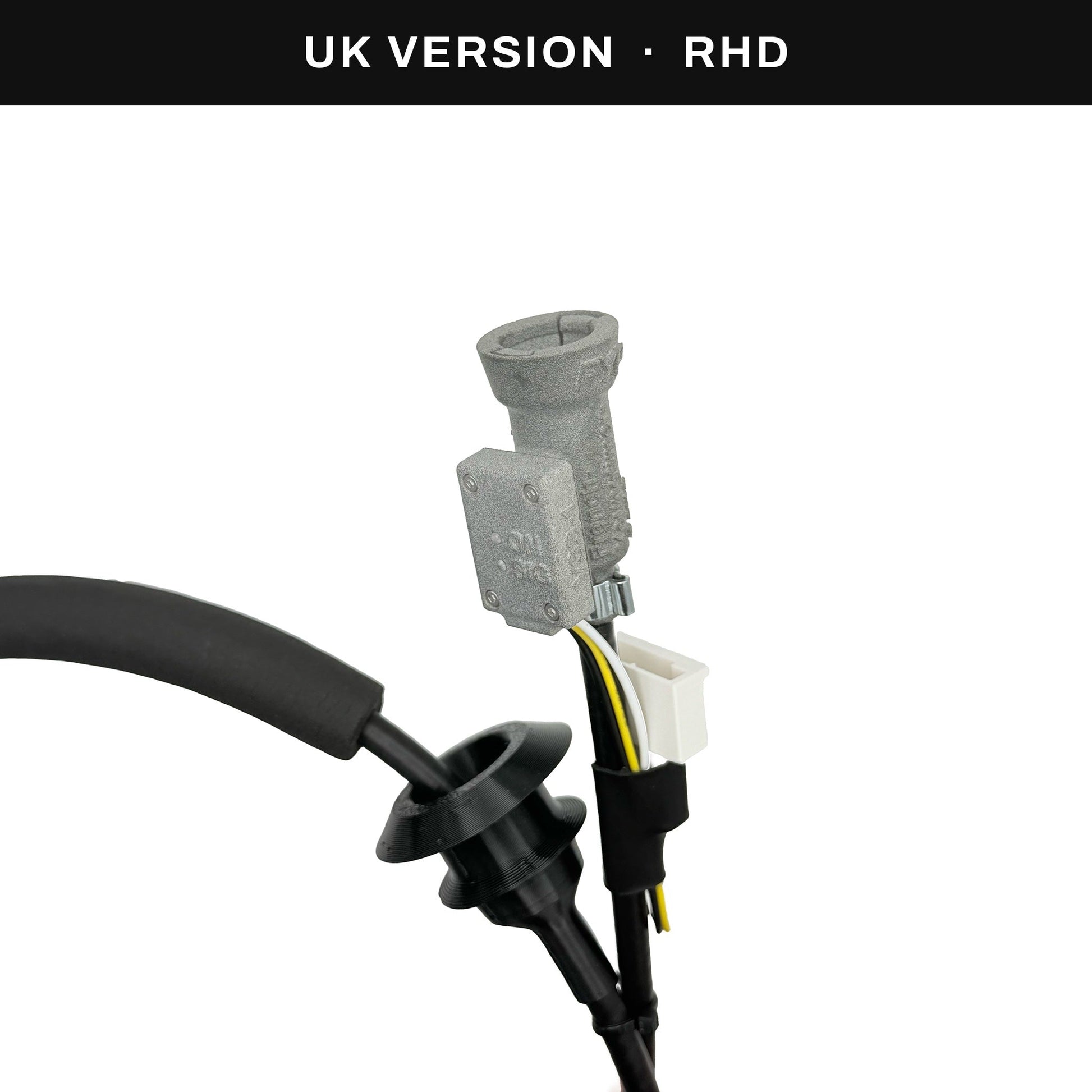 Tachowelle RHD Sensorstecker Detailansicht UK Version / speedometer cable RHD sensor plug close-up UK version