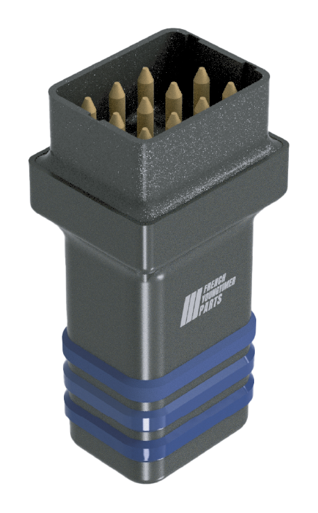 WiFENIX WiFi-Diagnose-Dongle für klassische Renault – 12-Pin-Stecker, Ansicht schräg