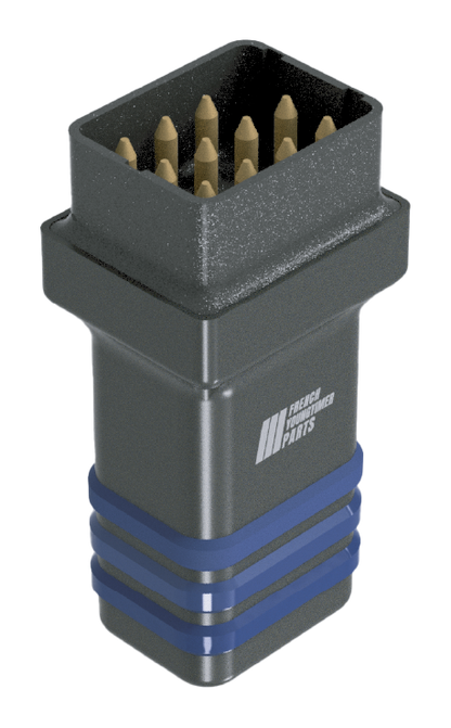 WiFENIX WiFi-Diagnose-Dongle für klassische Renault – 12-Pin-Stecker, Ansicht schräg